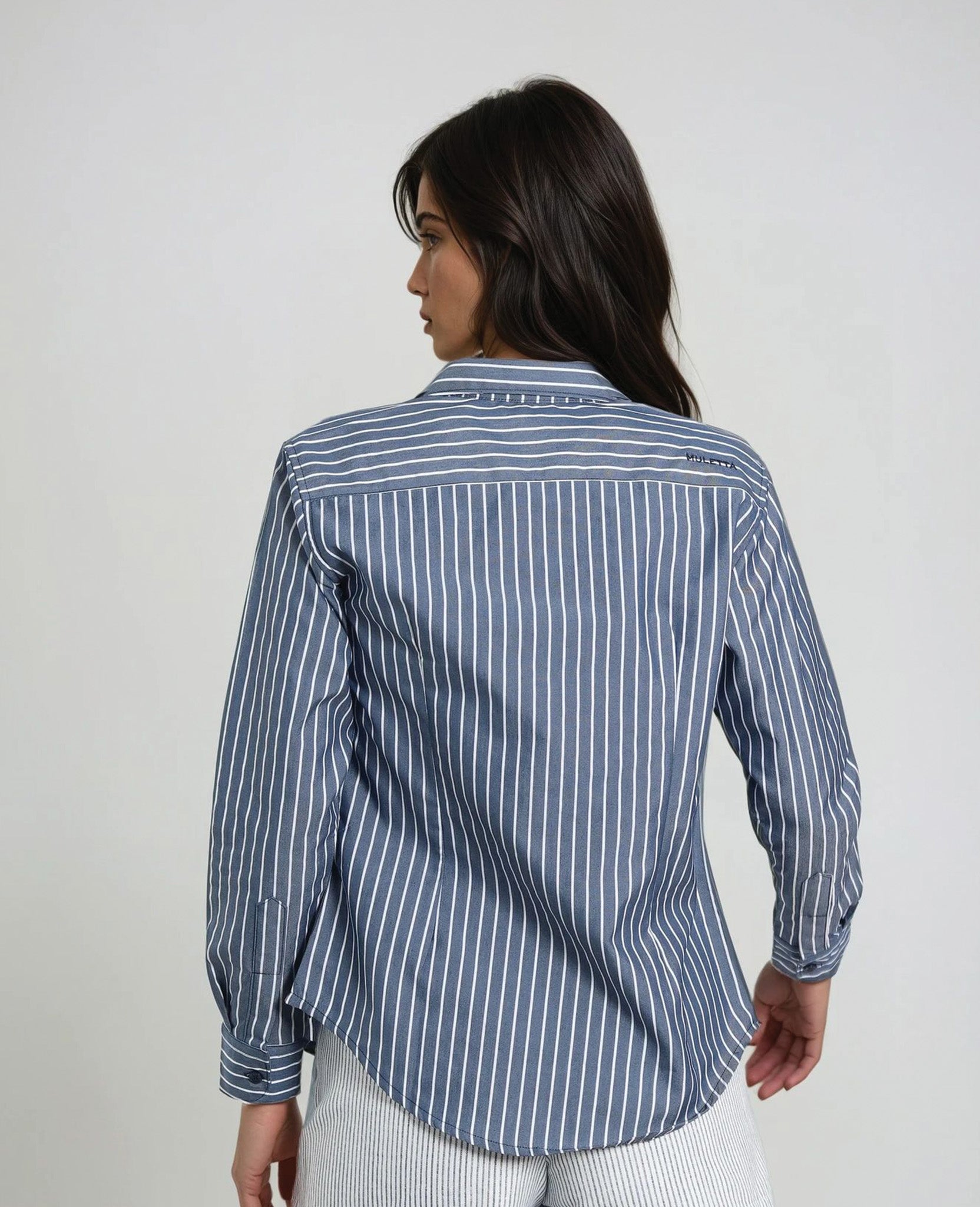 Camisa Rayas Marino