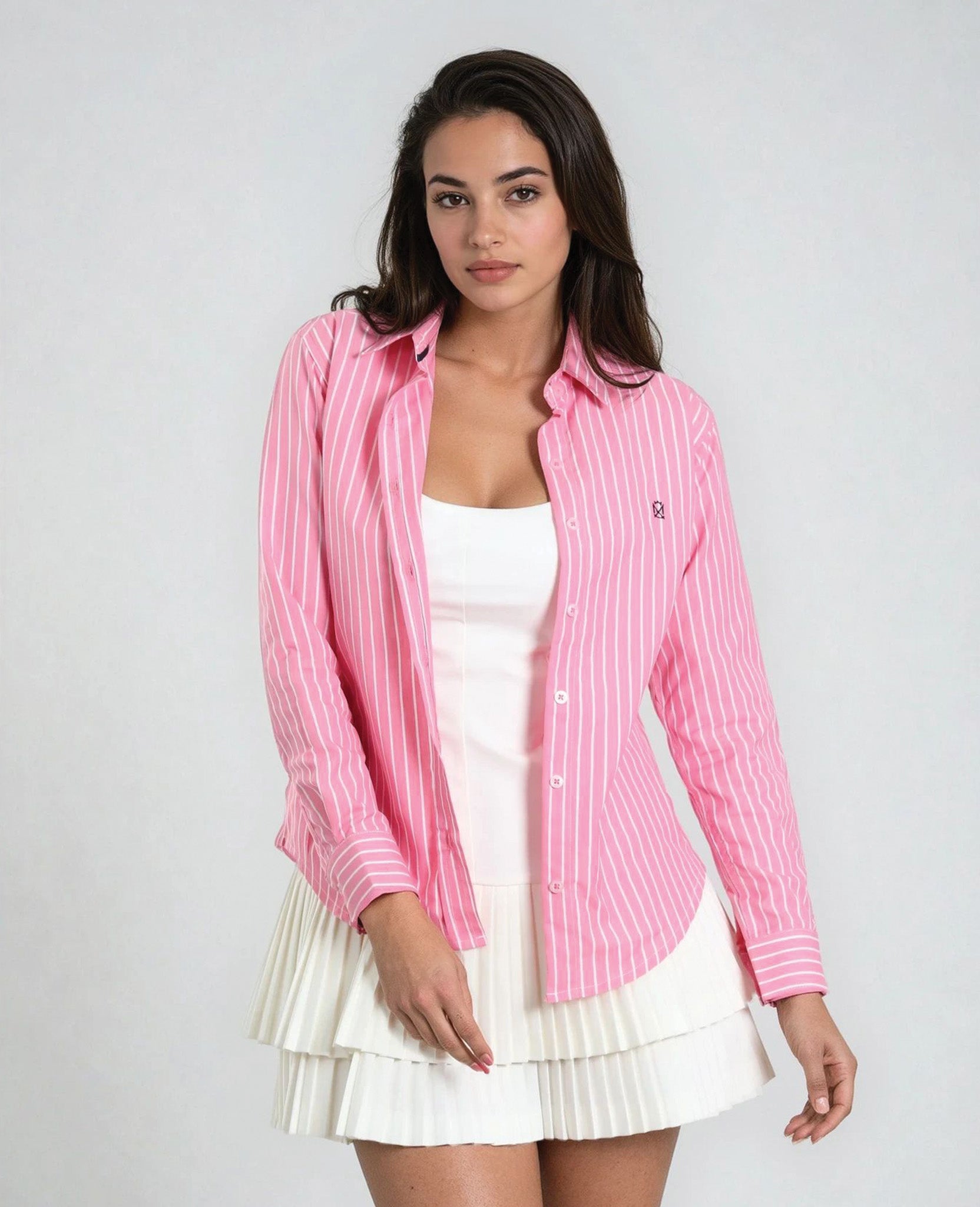Camisa Rayas Rosas