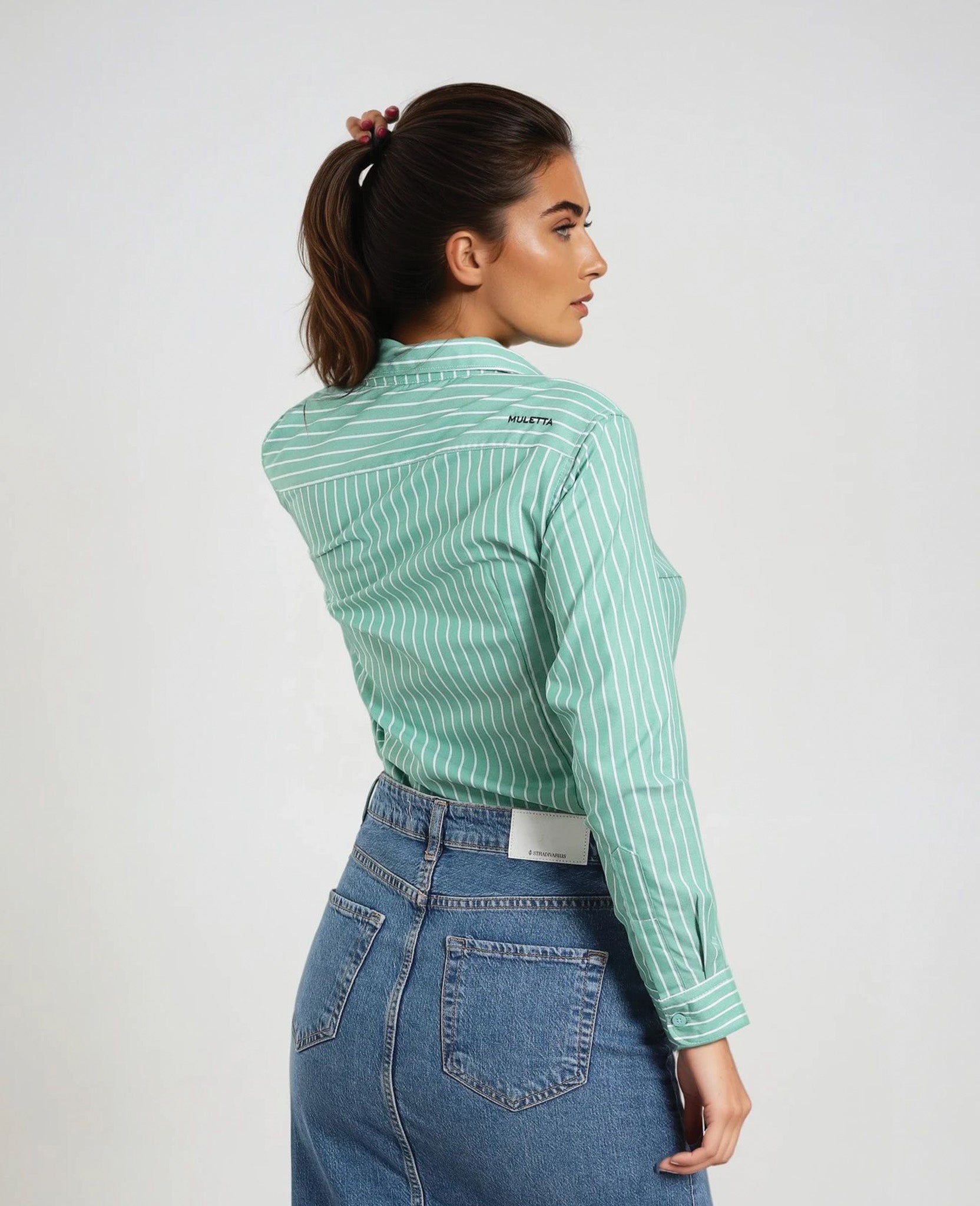 Camisa Rayas Verdes
