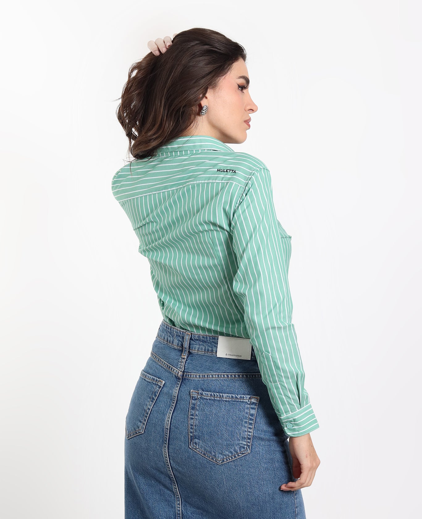 Camisa Rayas Verdes