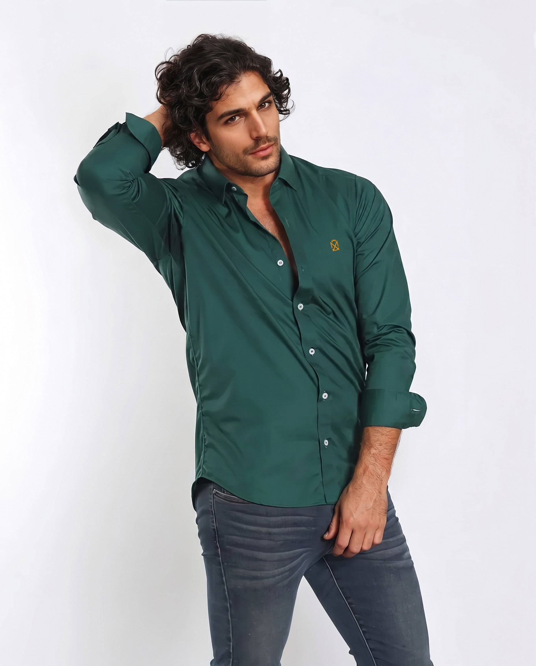 Camisa Verde Botella
