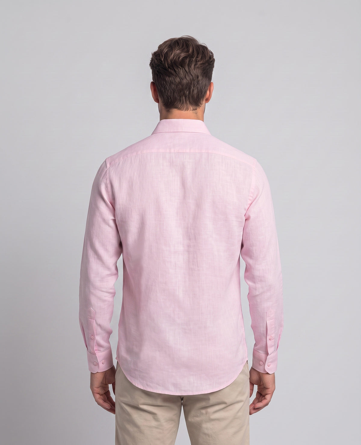 Camisa Lino Rosa