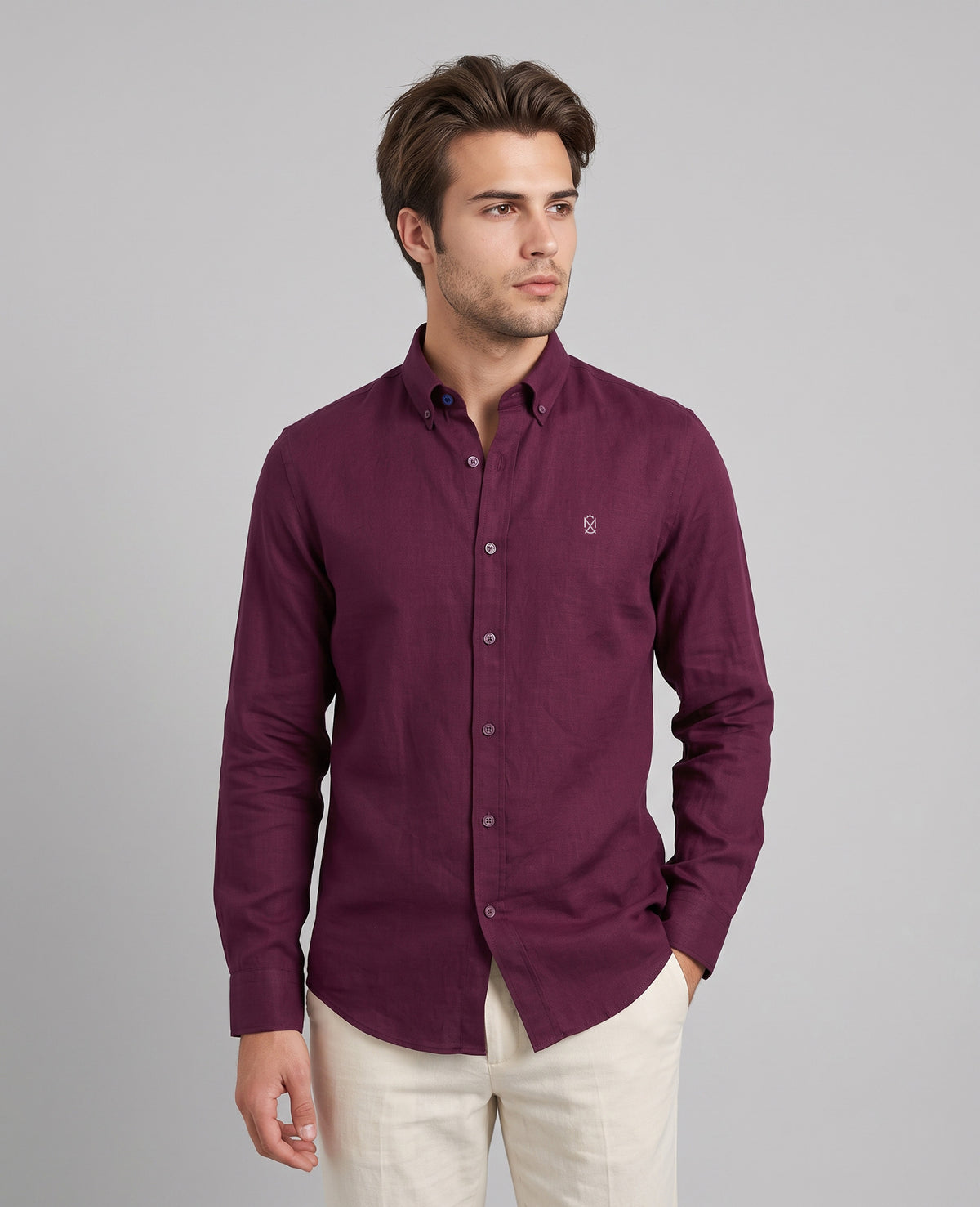 Camisa Lino Vino