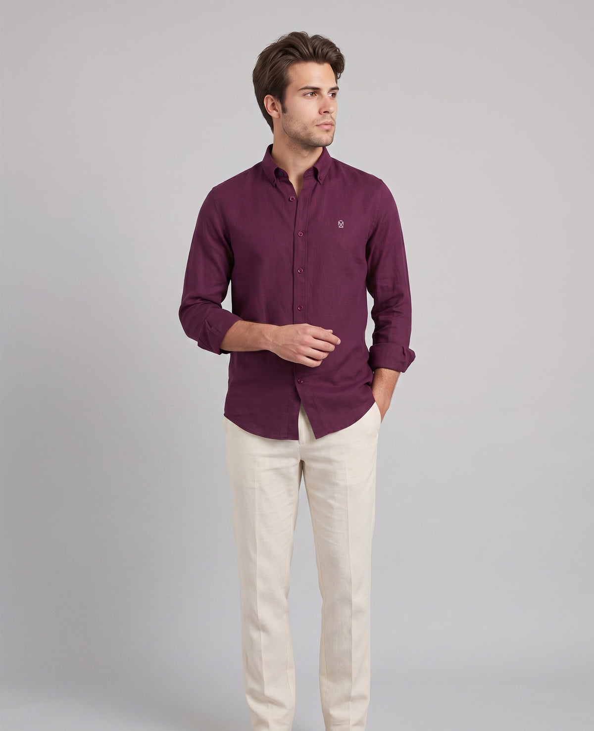 Camisa Lino Vino