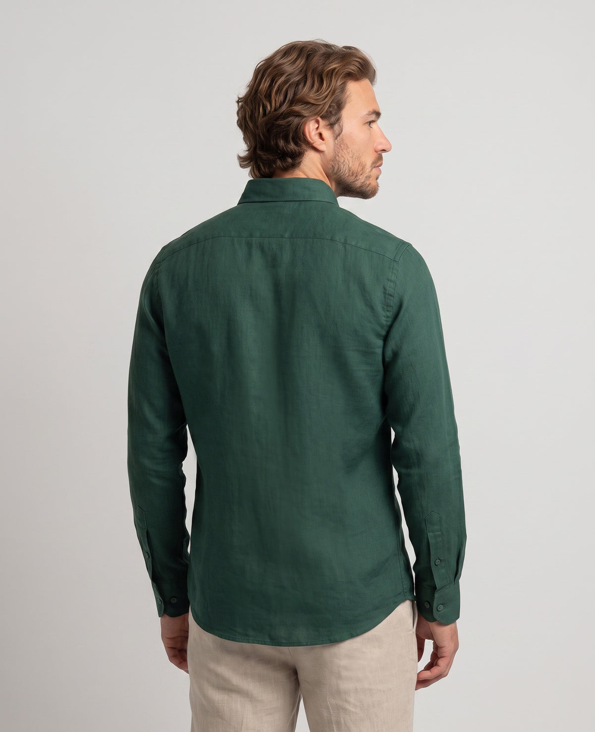 Camisa Lino V Botella