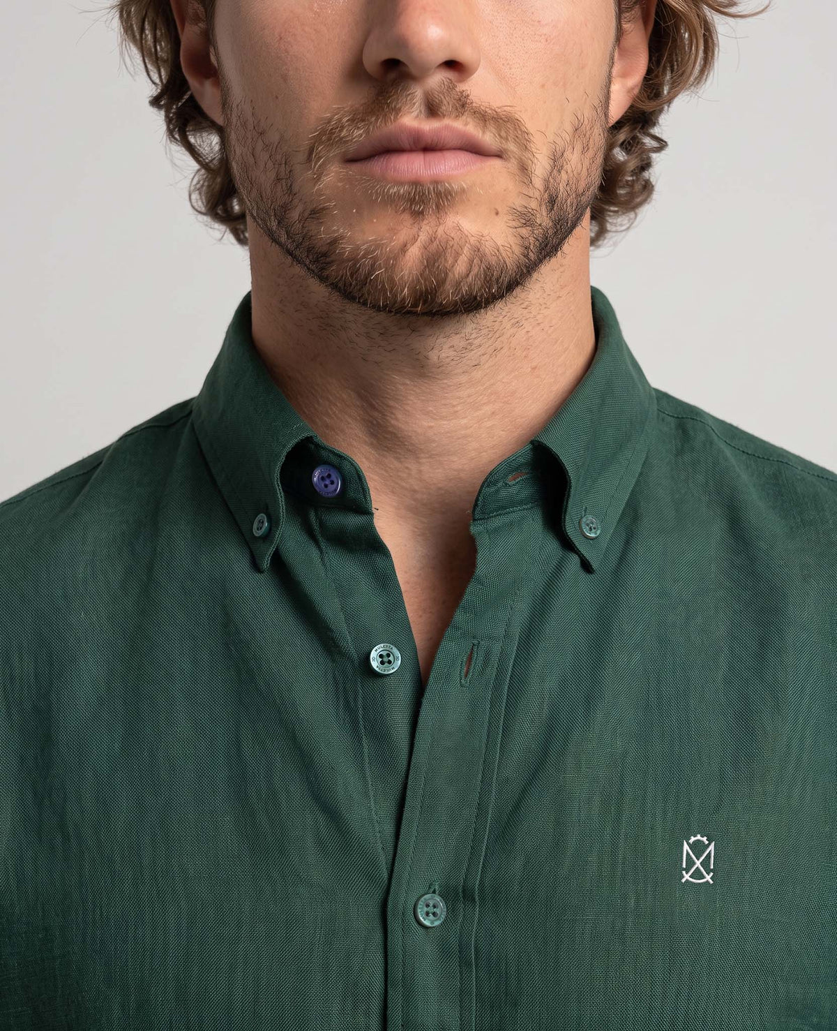 Camisa Lino V Botella