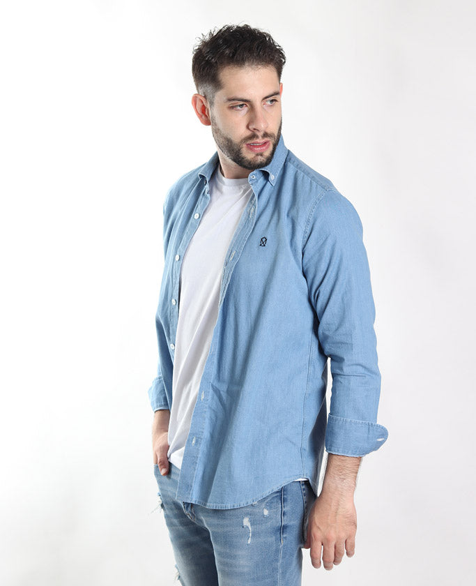 Camisa Mezclilla Cielo