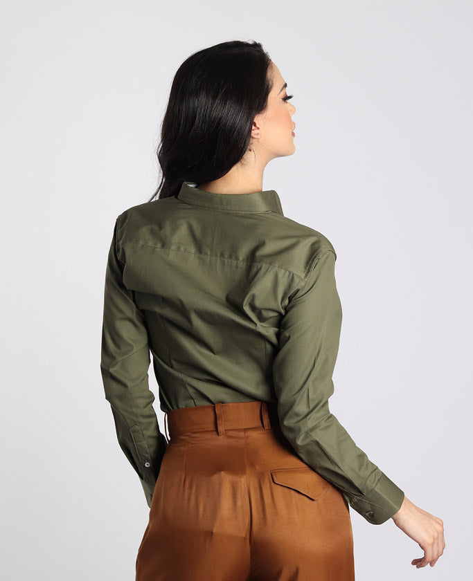 Una Camisa Outfit Camiseta Verde Mujer Combinacion Blusas Verde