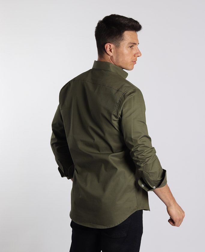 Camisa militar online verde