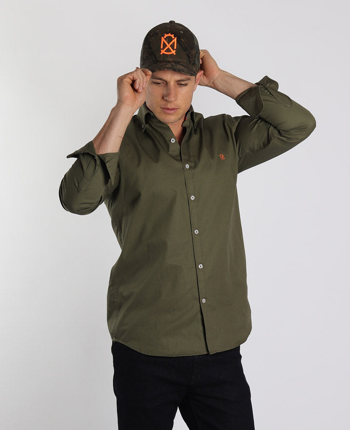 Camisa verde militar new arrivals